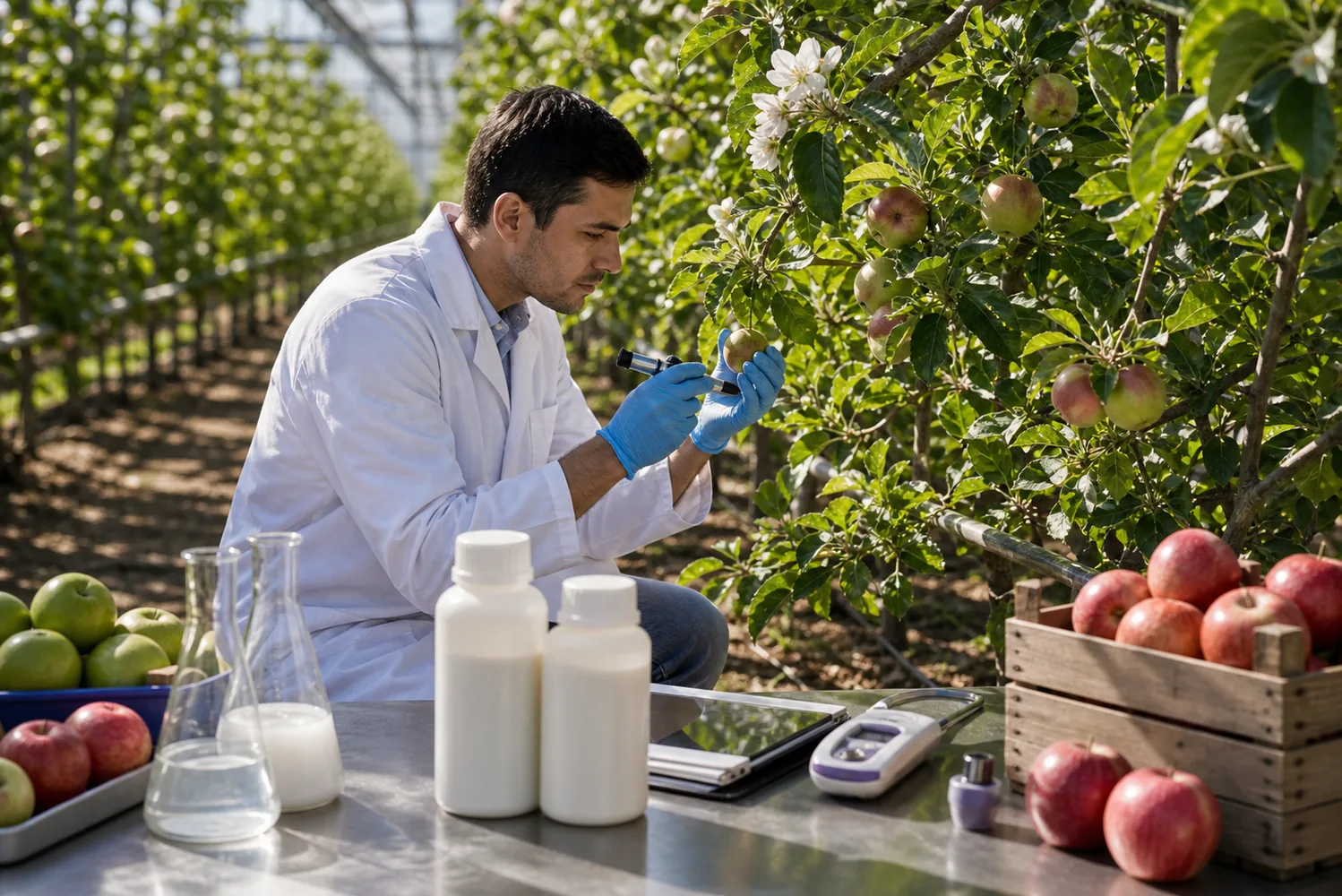 Calcium boron fertilizers for fruit set firmness and quality