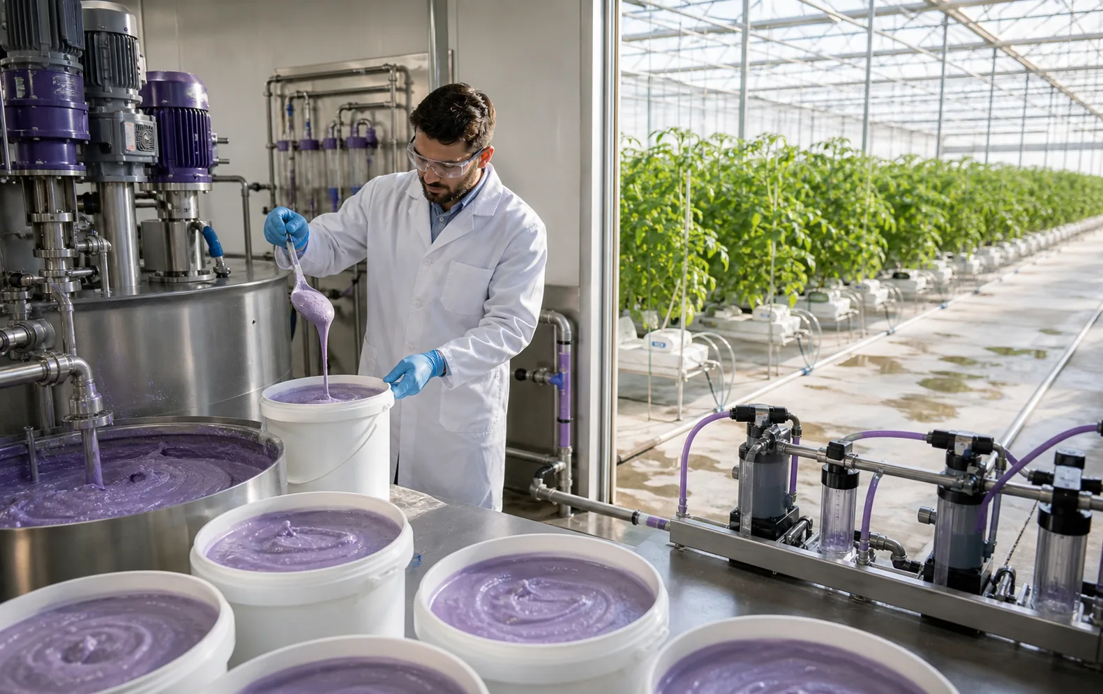 Paste NPK fertilizer concentrates for stable crop nutrition