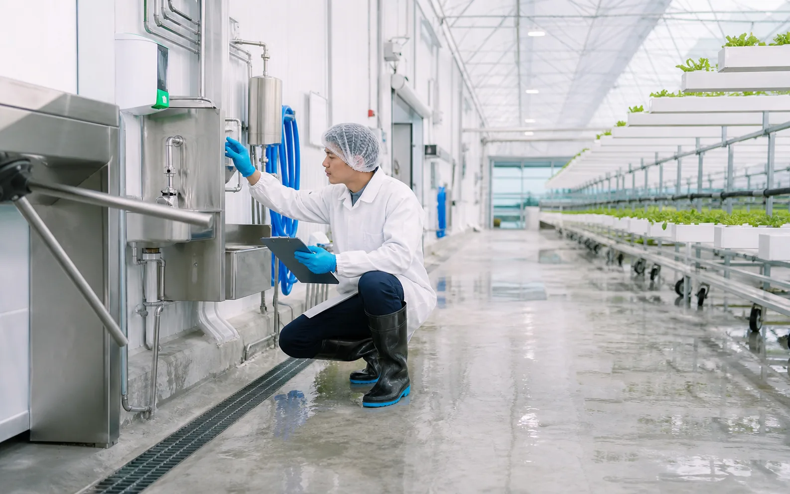 Environmental hygiene sanitation systems in a clean controlled facility